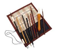Tofficu Ensemble de Pinceaux de Calligraphie Chinoise pour Étudiants Pinceaux Sumi Mixtes Petit Pinceau à Peinture Papeterie d' Outils de Dessin Pratique pour Aquarelle et