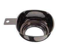 Tofficu Entonnoir Inox à Large Ouverture Carrée Poignée Ergonomique, Grand Diamètre pour Transfert Rapide de Liquides, Entonnoir pour Remplissage Bocaux, Huile, Confiture, 1 Pièce Noir