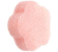 Tofficu Éponge Nettoyante Visage en Forme de Fleur, Petite Éponge Exfoliante en Matière Végétale, Couleur Rose, Douce pour Soins du Visage Quotidien