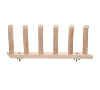 Tofficu Étagère Murale pour Chat en Bois Naturel 6 Marches 27 Cm, Meuble Mural D’intérieur Antidérapant, Plateforme D’Escalade pour Chats Âgés et Actifs, Mobilier Sécurisé pour Espace