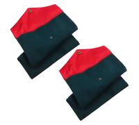 Tofficu Étui à Écritures du Temple en Velours Doux, Lot de 2 Paquet de Rangement pour Coran et Bible, Grand Espace, Couleur Vert Foncé, Pochette Bouddhiste Pratique pour Étude Biblique