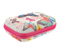 Tofficu Étui à Huiles Essentielles Portable 30 Compartiments en Eva pour Flacons 1ml/2ml/3ml, Pochette de Rangement Rose Fuchsia, Organiseur Voyage pour Parfum et Vernis à Ongles