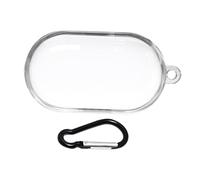 Tofficu Étui de Protection Transparent TPU pour Écouteurs sans Fil Buds Buds avec Crochet Suspendu Coque Antichoc Accessoire Pratique et Résistant