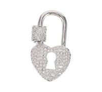 Tofficu Fermoir Collier Cœur Blanc K Connecteur Multi-fonction Résistant pour Création et Réparation de Bijoux DIY