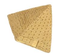 Tofficu Figurine Pyramide Égyptienne Résine Dorée Ornement de Bureau Créatif Modèle Miniature Haute Fidélité Décoration Unique pour Maison et Bureau Cadeau Culturel Égypte