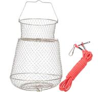 Tofficu Filet de Pêche Anti-accroc Pliable en Métal Poignée | Séchage Rapide, Usage Pêche Extérieure et Sauvage, Finition Soignée, pour Poissons en Mer et Rivière Couleur Aléatoire