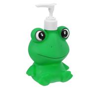 Tofficu Flacon Distributeur de Lotion 300 ML en Plastique Vert Forme Grenouille, Distributeur de Savonnette pour Garçon et Filles, Flacon Pompe Pressable pour Gel Bébé et Shampooing,
