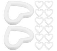 Tofficu Formes en Mousse de Cœur Blanc Facile à Utiliser 18 Pièces pour Décoration Polyvalente Lors D'occasions Spéciales en Extérieur et Fêtes Romantiques