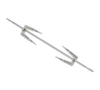 Tofficu Fourchette à Poulet Rotative en Inox 28 Cm pour Four, Accessoire Ustensile Barbecue et Gadgets Cuisine, Compatible Rôtisserie Dinde, Résistante Haute Température, Démontable