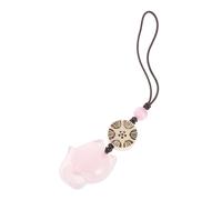 Tofficu Fox Shaped Phone Charm Pendant Decorative Phone Accessory With Random Bead Color For Stylish