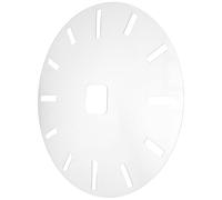 Tofficu Gabarit D’Horloge en Acrylique Transparent, Cadran Circulaire Chiffres Arabes, Modèle de Défonceuse Précis et Résistant aux Rayures pour Bricolage et Travail du Bois, Accessoire