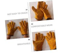 Tofficu Gants de Soudure Isolants Résistants Chaleur pour Travail Renforcés Durables et Confortables Protection Multipurpose pour Soudeur et Chantier