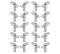 Tofficu Goupilles de Verrouillage D’échafaudage Galvanisées 12 Mm X 45 Mm, Lot de 20 Pièces, Fixations Détachables pour Supports D’étagères, Accessoires Construction et Rénovation,