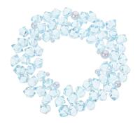 Tofficu Gravier Aquarium Décoratif en Résine Transparente, Pierres de Cristal Nacré Bleues 40g, Petits Cristaux Colorés pour Décor Naturel Aquarium Eau Douce, Habitat Poisson Confortable