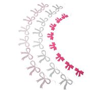 Tofficu Guirlande de Nœuds Pailletés pour Chambre de Filles, Décoration Facile à Suspendre en Feutre Non Tissé, pour Fête des Mères et Saint-valentin