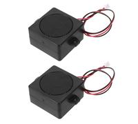 Tofficu Haut-parleur compact 5 W 4 Ohms en plastique, double cavité, lot de 2, adapté aux chaînes HiFi et écrans TV, système audio full-range pour usage intérieur