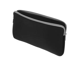 Tofficu Housse de Clavier en Néoprène Imperméable Noire Pochette de Voyage Compacte Fermeture Éclair Sacoche de Rangement pour Clavier sans Fil et Accessoires Étui de Transport Léger