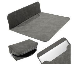 Tofficu Housse en Cuir Pu avec Pochette Intégrée pour Adaptateurs Compatible 13.3 Pouces Ordinateur Portable Léger et Protection les Chocs pour Déplacements