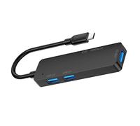 Tofficu Hub USB Type-C 5-1 pour Ordinateur et Smartphone Adaptateur USB 3.0 Lecteur Micro Concentrateur de Données Portable Compatible Pro Pro Couleur Noir
