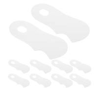 Tofficu Inserts en Carton Blanc en Papier Absorbant L'humidité 100 Pièces Planche Incurvée Invisible Facile à Remplacer pour Chaussettes Basses pour Magasin de Vente au Détail