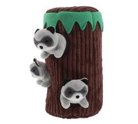 Tofficu Jouet Interactif Terrier pour Chien et Chat Peluche Laveur Résistant Taille Unique Jeu Éducatif Anti-Stress pour Petits, Moyens et Grands Animaux de Compagnie