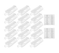 Tofficu Kit 17 Pièces de Flacons Rechargeables 100 Ml Étanches pour Shampoing et Lotion 2 Étiquettes Autocollantes Imperméables, Trousse de Toilette Voyage Cosmétique Pratique