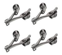 Tofficu Kit de Réparation 4 Paires de Tirettes de Fermeture Éclair Métalliques en Alliage de Zinc, Adaptées pour Valises et Paquet à Dos, Usage Prolongé en Voyage Fermeture Nylon Double