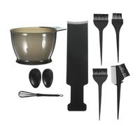 Tofficu Kit de Teinture Capillaire 9 Pièces pour Salon Planche à Teindre Bol de Coloration Pinceau à Teinture Professionnelle Outils de Coloration pour Mèches Usage Style Style Aléatoire