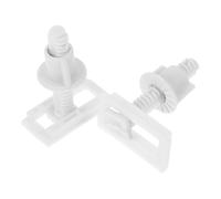 Tofficu Kit De Vis De Couvercle De Toilette Mécanisme De Dégagement Rapide, Vis En Plastique 4,5x2,4 Cm, Fixations En Caoutchouc Expansible, 2 Pièces Pour Installation Et Remplacement Fiable