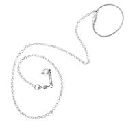 Tofficu Laisse de Dressage Réglable en Acier Inoxydable pour Oiseaux, Chaîne de Pattes Boucle Coulissante, Harnais pour Perroquet et Calopsitte, Adaptée aux Promenades en Plein Air