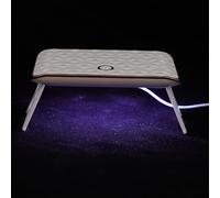 Tofficu Lampe à Ongles LED USB Bords Facettés Dorés, Sèche-ongles pour Gel, Compacte et Portable, Séchage Rapide pour Salon de Beauté et Usage Personnel, Machine à Ongles Professionnelle