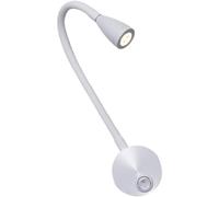 Tofficu Lampe Murale de Lecture LED 3w à Tuyau Flexible, Applique Murale Blanche 3102, Lumière Chaude pour Chambre et Hôtel, Lampe de Chevet Moderne pour Lire au Lit, Éclairage Doux