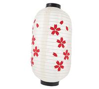 Tofficu Lanternes Japonaises Soie Décoratives Lampes Suspendues Élégantes pour Jardin Balcon et Fêtes Automne Décoration Traditionnelle Polyvalente Rouge