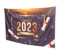 Tofficu l'obtention du diplôme félicite l'arrière-plan toile de fond de la classe de 2023 Douane Mariage bannière sur le thème des diplômés décors de remise des diplômes