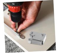 Tofficu Loqueteau à Roue Métallique pour Porte Armoire Verrou à Ressort Automatique à Bouton Poussoir Verrouillage et Protection Collision pour Armoire