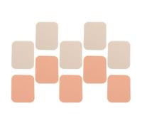 Tofficu Lot de 10 Coussins Cosmétiques Carrés pour Visage, Éponges à Maquillage Multi-usages 5 Blancs 5 Beige Peau, Outils pour Maquillage Poudre et Fond de Teint, Adapté Usage Sec