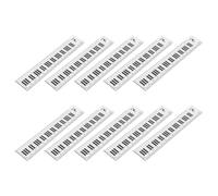 Tofficu Lot de 10 Règles en Plastique Transparent 15 Cm Motifs Notes de Musique et Clavier de Piano, Outil de Mesure Précis pour Étudiants et Bureau, Règle Géométrique Créative pour École