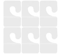 Tofficu Lot de 100 Crochets Autocollants Transparents en PVC, Languettes Suspendre Auto-Adhésives 27X42 MM, Fixation Murale pour Affichage et Organisation en Intérieur