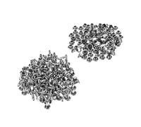 Tofficu Lot De 100 Sets De Rivets Double Face 6x8 Mm Argenté Pour Cuir Accessoires Bagages Diy Artisanat Bricolage Décoration Chaussures Paquet Ceinture Usage Quotidien