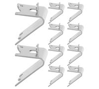 Tofficu Lot de 15 Clips de Support D’étagère pour Réfrigérateur et Congélateur en Acier Inoxydable 1,5 Mm, Boucles Carrées Robustes pour Fixation Sécurisée et Réemploi en Milieu Scolaire