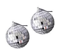 Tofficu Lot de 2 Boules à Facettes Miroir en Acrylique, Accessoires Photo pour Bijoux et Cosmétiques, Décoration Studio Photo, Fond Photographique Solide et Étanche, pour Shooting Créatif