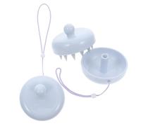 Tofficu Lot de 2 Brosses de Massage du Cuir Chevelu en Silicone avec Couvercle Amovible et Lanière Suspendre, Brosse à Shampoing Douce et Exfoliante pour Soin Capillaire, Couleur Bleu