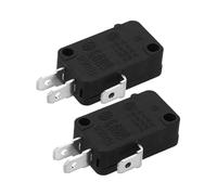 Tofficu Lot de 2 Interrupteurs de Porte Micro-ondes Universels 3 Broches Compatible Réparation Fonction Précise Accessoires Micro-ondes Solide pour Appareils Électroménagers