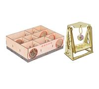 Tofficu Lot de 2 Labyrinthes pour Petits Animaux de Compagnie, Maison en Plastique Compact Balançoire et Cloche, D’Éveil pour Hamsters, Souris et Gerbilles, Stimulation et Exercice