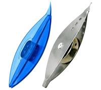 Tofficu Lot de 2 Navettes pour Tricot et Tissage, Plastique Transparent et Métal, Outils DIY Multifonctions pour Artisanat, Accessoires Tricot et Frivolité, Kit Léger et Compact