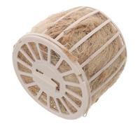 Tofficu Lot de 2 Nichoirs pour Oiseaux en Plastique Nid de Reproduction pour Perroquets Panier à Oiseaux en Fibre de Chanvre pour Incubation Nid d'Oiseau Textures Variées Accessoire pour
