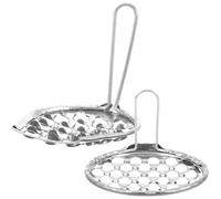 Tofficu Lot de 2 Râpes Cuisine en Acier Inoxydable Résistantes aux Chocs Dommages, Grattoirs à Gelée Multifonctions pour Nouilles Froides, pour Salle à Manger