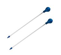 Tofficu Lot de 2 Tubes d'alimentation pour Coraux en Silicone Souple et Verre 40 Cm, Distributeur de Nourriture pour Aquarium, Outil Pratique pour Nourrir Poissons et Récifs Coralliens