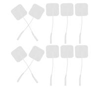 Tofficu Lot de 24 Électrodes Autocollantes 40 Mm pour Stimulation Musculaire, Coussinets Auto-adhésifs Réutilisables Prise 2.0, Compatibles Électrostimulateurs, Patchs pour Physiothérapie