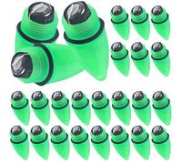 Tofficu Lot de 25 Lampes D'alarme de Pêche LED Vert Clair, Étanches et Faciles à Utiliser, Pêche en Extérieur Activités de Nuit